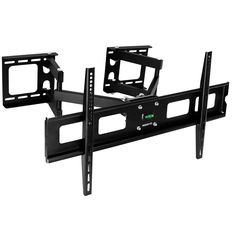 two large flat screen tv wall mounts with one arm holding the same device as the other