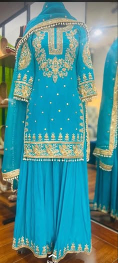 Garara Design, Punjabi Sharara Suits, Lace Designs On Suits, Latest Punjabi Suits, Fancy Dress Material, Layer Dresses, Suit Colors, Partywear Suits, Suit Punjabi