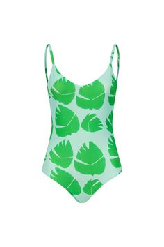 This swimsuit brings the essence of paradise to your wardrobe. Inspired by the enchanting Kirstenbosch botanical gardens, South Africa's most captivating botanical wonders where emerald greens and vibrant bursts of floral blooms show off a tropical oasis. Designed with in-build support and straps created with a loop feature to enable you to adjust the strap length to suit your body. Made from ECONYL® regenerated Nylon. For best results hand wash, machine wash on 30 degrees. Dry Flat, do not iron. Green Tropical Print Swimwear For Summer, Green Tropical Bodysuit For Poolside, Tropical Green Bodysuit For The Beach, Green Sleeveless Bodysuit For Beach Season, Sleeveless Green Bodysuit For Beach Season, Green Summer Bodysuit For Vacation, Green Bodysuit For Spring Vacation, Green Tropical Swimwear For Spring, Green Palm Tree Print Swimwear For Beach Season