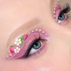 Pearl Eyelashes, Manhua Eyelashes, Manhua Makeup, Aesthetic Pearls, Eyes Manga, Makeup Face Charts, Face Paint Makeup, Fairy Makeup