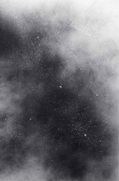 black and white photograph of stars in the sky