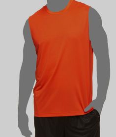 $30 Head Men's Orange Stretch Sleeveless Crew Neck Activewear Tank Top Size M Description Crew neckline Sleeveless Relaxed fit Pullover style Polyester Machine washable Imported About Us We sell only 100% authentic clothing from new with tags to gently used. We have a 100% authentic or money back guarantee on every item we sell. Items are listed daily so make sure to put us on your favorite! Most of our items come from a nationwide high end dept store. We have been in business for over 10 years Solid Moisture-wicking Sleeveless Vest, Sleeveless Orange Sports Top, Orange Sleeveless Sports Tank Top, Back In Black, Orange Tank Top, Designer Items, Coral Orange, Sell Items, Active Wear Tops