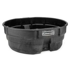 the rubber barrel is black and has an attached handle to it's bottom compartment