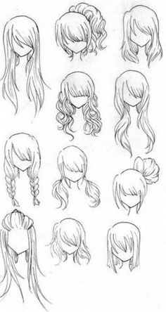 an image of different hairs and hair styles