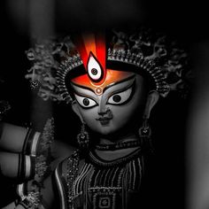 Durga Maa, Black And White, White, Black