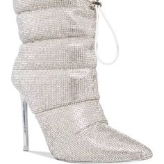 Steve Madden Stiletto Boots * New With Tags * Color: Silver * Size: 6m * All Over Bling Detail * Bin #050 * Nlt #110 Product Details This Stiletto Heel Bootie Is Designed With A Sleek Pointed-Toe And Rhinestone Embellishments, Keeping Cold Weather Outfits Right On-Trend. -Textile Upper Material With Rhinestones -Textile Lining -Synthetic Sole -4 Inch Heel Height -14.25 Inch Shaft Circumference -6 Inch Shaft Height -Imported Thank You For Dropping By Our Closet And Supporting Small Businesses. Rhinestone Boots, Madden Boots, Steve Madden Store, Xmas List, Rhinestone Heels, Rhinestone Embellishments, Stiletto Boots, Cold Weather Outfits, 4 Inch Heels