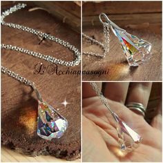 Crystal Swarovski Sailor Moon Silver Crystal Necklace Silver Dazzling Crystal Necklaces For Gifts, Dazzling Crystal Necklace For Gifts, Sparkling Crystal Necklace For Gifts, Silver Drop Crystal Necklace Gift, Silver Drop Crystal Necklace For Gift, Crystal Necklace With Sparkling Stones For Gift, Crystal Necklaces With Sparkling Stones For Gift, Teardrop Crystal Necklace Gift, Teardrop Crystal Necklace For Gift