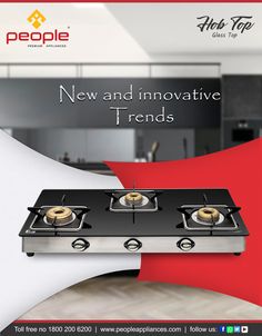 an advertisement for a new and innovative gas stove