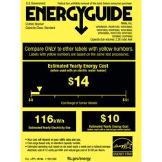 the energy guide poster is shown with information about how to use it and what you can do