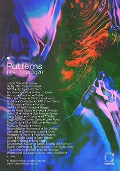 the back cover of patterns magazine