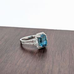 December Baby, Designer Silver Jewellery, Gorgeous Ring, Jewelry Appraisal, Jewelry Showcases, Split Shank, Blue Zircon, Custom Jewelry Design, Earring Findings