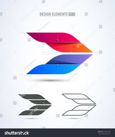 colorful arrows with different shapes and colors on the white background, eps file available for use in your design projects