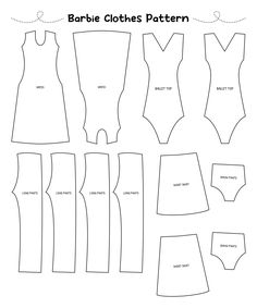 the paper doll's clothes pattern is cut out and ready to be sewn