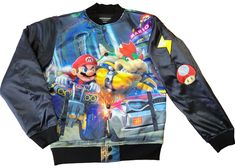 Mario Kart Theme, Kart Racing, Satin Jacket, Racing Jacket, Satin Jackets, Mario Kart, Business Day, Junk Drawer, Motorcycle Jacket