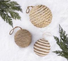 Shatterproof Rustic Forest Ornament Sets Boho Ornaments, Ideas Navidad, Jute Hanging, Neutral Christmas Decor, Rustic Ornaments, Natural Christmas, Woodland Christmas, Boho Christmas, Xmas Ideas