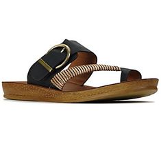 Step up your sunny-day aesthetic with this comfy sandal boasting a flexible sole and a chic bamboo-wrapped strap for stylish pedicure appeal. From Los Cabos. Beach T-strap Sandals With Buckle Closure, Summer Vacation T-strap Footbed Sandals, Summer T-strap Sandals With Adjustable Cork-bed Midsoles, Comfortable T-strap Sandals With Leather Footbed For Beach, Trendy T-strap Sandals With Adjustable Strap For Beach, Spring Comfortable Toe Post Footbed Sandals, Comfortable Toe Post Footbed Sandals For Spring, Beach Sandals With Cork-bed Midsoles And Toe Post, Summer T-strap Footbed Sandals With Textured Footbed