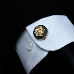 Hand Crafted and Stylish, Let Your Brilliant Look! Our craftspeople making handcrafted accessories by using high-quality materials. Made by ✋🤚 with ❤️ at our studio. Color: Gold Material: Brass Elegant Handmade Lapel Pin For Formal Occasions, Handmade Elegant Formal Lapel Pin, Gold Cufflinks For Groom, Elegant Handmade Formal Lapel Pin, Luxury Adjustable Cufflinks For Wedding, Luxury Adjustable Wedding Cufflinks, Alt Suit, Mens Designer Jewelry, Initial Cufflinks