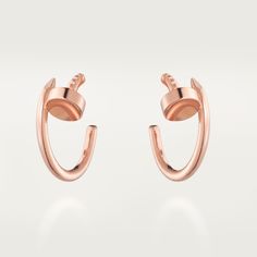 Juste Un Clou Earrings, Earrings Cartier, Trinity Bracelet, Trinity Necklace, Cartier Earrings, Cartier Necklace, Trinity Ring, Luxury Earrings, Rose Earrings