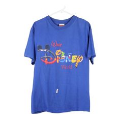 Vintage blue Disney World Mickey Inc T-Shirt - mens medium Shirt Fits, Vintage Disney, Walt Disney World, Medium Blue, Disney World, Disney, T Shirt, Blue