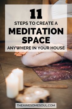 At Home Meditation Space, Spiritual Room Ideas, Meditation Beginners, Meditate Daily, Home Meditation Space, Yoga And Meditation Space, Meditation Ideas, Beginners Meditation, Spiritual Room