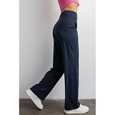 The ultimate blend of comfort and style for your casual and lounge moments. Crafted from luxurious, ultra-soft fabric, these pants feel like a second skin, providing a soothing sensation during every activity. With a timeless straight leg design and convenient pockets, these pants effortlessly transition from yoga sessions to lounging at home or running errands. Features:- Butter soft fabric- Straight Leg / Wide Leg- Pockets Style: Casual Print / Pattern: Plain Silhouette: Straight Leg Pants Fit Stretch Wide-leg Yoga Pants For Lounging, Comfortable 4-way Stretch Yoga Pants With Comfort Waistband, Wide-leg Yoga Pants With Pockets For Loungewear, Full Length 4-way Stretch Pants For Loungewear, Long Yoga Pants For Relaxation, Comfortable Solid Color Pants For Lounging, Stretch Sweatpants With Comfort Waistband For Relaxation, Comfortable Pants For Lounging, Sporty Wide Leg Bottoms For Relaxation