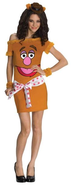 a woman in a costume that looks like a cartoon character