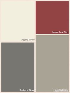 some red and gray paint colors