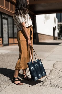 Indigo Mudcloth Purse - For Her Tote Bag - littlelightcollective Indigo Mudcloth, Veg Tan Leather, Mud Cloth, Brass Hardware, Tan Leather, Inside Pocket, Bucket Bag, Texas, Purse