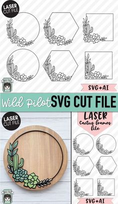 the wild cactus cut file is ready to be used for cutting and embellishments