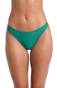 Show off your legs in these low-waist bikini bottoms with moderate back coverage. Lined 80% nylon, 20% elastane Hand wash, line dry Imported Solid Seamless Micro-elastic Swimwear, High-cut Leg Swim Bottoms In Elastane, Solid Micro-elastic Elastane Swimwear, Blue Seamless Micro-elastic Swimwear, Solid Micro-elastic Brief Bottoms, Swim Bottoms, Low Waist, Show Off, Womens Swimwear