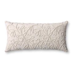 Loloi Natural Pillow PLL0127 Natural / 12'' x 27'' Cover w/Down Insert Ivory Throw Pillows, Botanical Pillow, Chris Loves Julia, Quilted Pillow Shams, Natural Pillows, Loloi Rugs, Living Room Shop, Magnolia Homes, Childrens Furniture