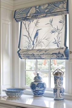 Coastal Kitchen Ideas, Coastal Kitchen Decor, Permanent Vacation, Kitchen Decor Ideas, Coastal Kitchen, Blue China, Blue Decor, Curtain Decor, White Houses