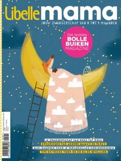 a magazine cover with a woman sleeping on the moon and a ladder up to her chest