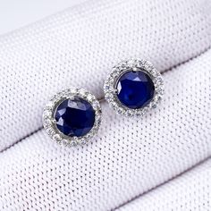 Welcome to our store Natural Blue Sapphire Round Cut Gemstone Tops for Women | 925 Sterling Silver Stud, Fashionable Blue Stone Stud Earring, Valentine Day Gift for Love Description The Buyer Must Be Reads All details about This Product Metal Type925 Sterling Silver, Rose Gold, Yellow Gold . Gemstone Cut Round Gemstone Type Natural Sapphire Gemstone Style  Art Decor Quality  AAA Gemstone Color  Blue **925 Sterling Solid Silver: Revel in the enduring charm of solid silver, crafted with 925 sterling silver to ensure durability, brilliance, and a touch of luxury. **Stud Earring Set for Women: Elevate your style with this set of stud earrings, perfectly designed to complement various outfits and occasions, enhancing your overall look with sophistication and grace. **Thoughtful Gift: Express yo Blue Birthstone Earrings For Formal Occasions, Formal Blue Birthstone Earrings, Blue Sapphire Earrings In Fine Jewelry Style, Fine Jewelry Blue Sapphire Earrings, Fine Jewelry Blue Sapphire Earrings Lab-created, Blue Cubic Zirconia Earrings With Prong Setting, Blue Gemstone Earrings In Cubic Zirconia, Blue Cubic Zirconia Gemstone Earrings, Blue Gemstone Earrings With Cubic Zirconia