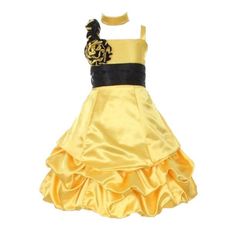 Dress Junior Bridesmaid Dress, Bubble Dress, Bubble Skirt, Junior Bridesmaid Dresses, Junior Bridesmaid, Lovely Dresses, Birthday Dresses, Elegant Dress, Yellow Black