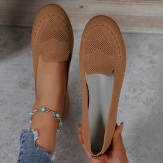 Material:FabricClosure:Slip-onToe Style:Round ToePatterned:OtherAll-season:SpringStrap Type:Ankle-strapItem ID:AM04040 Casual Beige Slip-ons For Fall, Casual Stretch Slip-ons With Round Toe, Spring Stretch Slip-ons With Round Toe, Comfortable Flat Slip-ons For Fall, Comfortable Fall Slip-ons, Slip-ons For Fall, Fall Slip-ons With Flat Shape, Fall Slip-on Flat Shoes, Fall Season Slip-on Flat Shoes