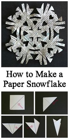 how to make a paper snowflake