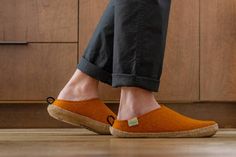 Women's Sustainable Wool Slippers - Low Back - Brown – Kyrgies Types Of Magic, Felt Slippers, Mens Slides, Wool Slippers, Felted Slippers, Slides Women, Womens Slides, The Low, House Shoes