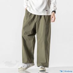 OrcaJump - Vintage and Stylish Corduroy Casual Trousers for a Fashionable Workwear Aesthetic Workwear Aesthetic, Man Streetwear, Harem Trousers, Drawstring Trousers, Y2k Jacket, Mens Shoes Casual Sneakers, Mens Pants Fashion, Ankle Length Pants, Pants Men