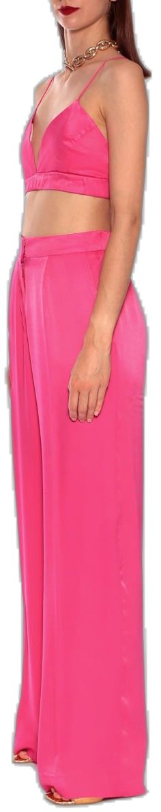 Formal Pink Satin Bottoms, Pink Silk Evening Pants, Chic Pink Maxi Length Bottoms, Satin Maxi Length Bottoms For Summer, Summer Satin Maxi Bottoms, Summer Maxi Length Satin Bottoms, Summer Satin Bottoms Maxi Length, Formal Summer Maxi Bottoms, Summer Formal Maxi Bottoms