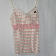 Cacique Camisole With Lace Detail And Adjustable Straps Size 14/16 New With Tags Casual Cami Sleepwear With Built-in Bra, Pink Cami Tank Top With Built-in Bra, Cute Cami Tank Top With Adjustable Straps, Cute Lace Trim Cami Camisole, Pink Sleeveless Camisole For Loungewear, Pink Sleeveless Top With Adjustable Straps, Cute Camisole With Lace Trim, Cute Lace Trim Camisole, Cute Camisole Tank Top For Loungewear