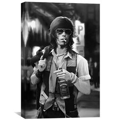 Keith Jack Canvas Art Clock Canvas Ocean Canvas, Black And White Photograph, The Music Industry, Framed Oil Painting, Keith Richards, Luxury Art, Music Lover, Black And White Photographs, Music Industry