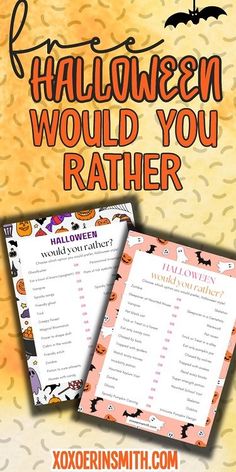 halloween would you rather know?