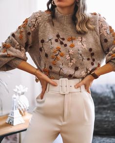 Floral Sweater, Mode Inspo, Fall Winter Outfits, Outfits Casuales, Lany, Look Fashion, Passion For Fashion