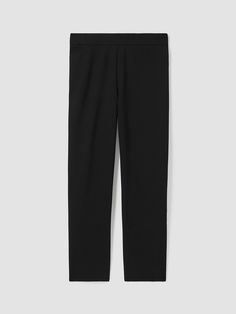 Washable Flex Ponte Straight Pant | EILEEN FISHER Modern Stretch Straight Bottoms, Stretch Bottoms With Straight Silhouette For Fall, Modern Straight Stretch Bottoms, Straight Leg Workwear Leggings, Elegant Straight Leg Leggings, Straight Leg Leggings For Work, Sleek Stretch Pants With Straight Silhouette, Workwear Tight Straight Leg Leggings, Straight Leg Elastane Leggings For Business Casual