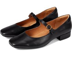 Sofft Elsey | Zappos.com 1930s Shoes, Slipper Shoes Women, German Dress, Mary Jane Shoes Flat, Shoes Stand, Black Dress Shoes, Black Shoes Women, Barefoot Shoes, Slipper Shoes