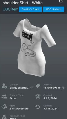 an image of a t - shirt that is being displayed on the app store's website