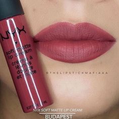 Budapest | This color would be perfect with my bridesmaids dress! -v.r.d Best Long Lasting Lipstick, Nyx Soft Matte, Lip Art, Drugstore Makeup