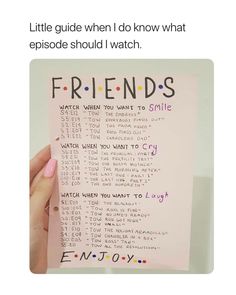 someone is holding up a friend's guide to find the best friends in their life