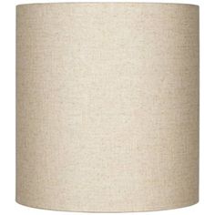 a beige lamp shade on a white background